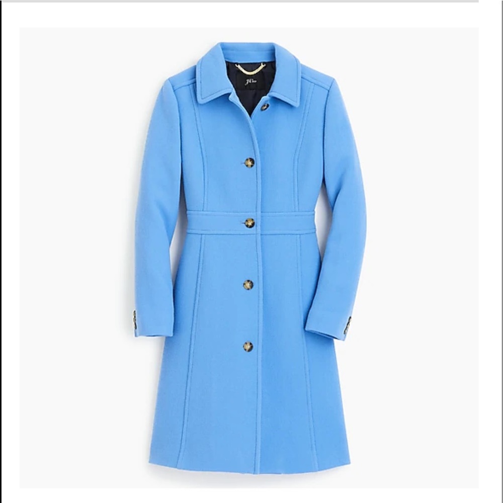 JCrew Lady Day Coat in Peri Blue 10 Tall